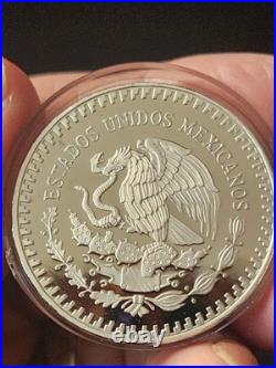 1987 Mexico Proof Libertad 0.999 Silver, Original Box & Coa Ready