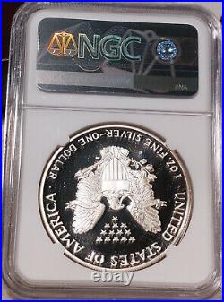 1987-S 1 Oz PROOF American SILVER Eagle $1 withBox+Paper Graded NGC Slab PF69 UCAM