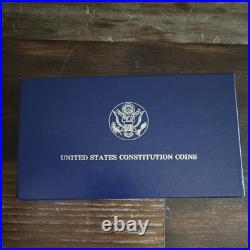 1987-S Constitution Commemorative Proof Silver Dollar $1.900 with Box & COA