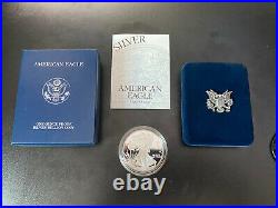 1988 American Eagle 1oz Silver Proof Bullion Coin with COA and Box US Mint