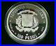 1988 Dominican Republic 100 Pesos Large Proof Silver Coin with Box+Case & COA