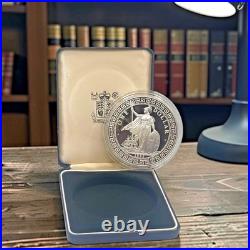 1988 United Kingdom 5 oz SILVER Proof Coin. 999 Silver British Royal Mint with Box