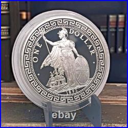 1988 United Kingdom 5 oz SILVER Proof Coin. 999 Silver British Royal Mint with Box