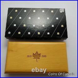 1989 Canada Commemorative Proof $5 Silver Maple Leaf in Wood Box #coinsofcanada