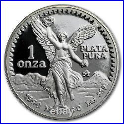 1990 Mexico 1 oz Silver Libertad Proof (withBox & COA) SKU #23843