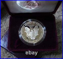 1990-S Proof American Silver Eagle Dollar $1 Box & COA US Mint Bullion OGP