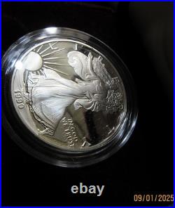 1990-S Proof American Silver Eagle Dollar $1 Box & COA US Mint Bullion OGP