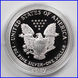 1990-S Proof American Silver Eagle with Box & COA