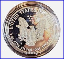 1991 American Silver Eagle Bullion Proof $1 Coin Collectible with Box and COA