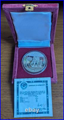 1991 Russia 3 Roubles Fort Ross 1 Oz Silver Proof BOX & COA
