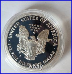 1991-S Proof American Silver Eagle 1 oz. 999 Silver with Original Box & COA OGP