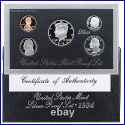 1992-1998 Proof Set Run Original Box 90% Silver 7 Sets 35 Coins US Mint