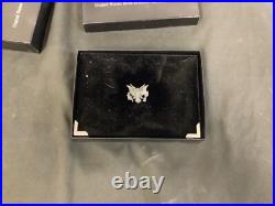 1992 & 1998 US MINT SILVER PROOF SETS IN BOX 5-COINS EACH withOGP & COA Puffy Box