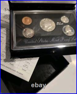 1992 & 1998 US Mint Premier Silver Proof Sets Complete With Box & Papers
