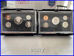 1992-1998 U. S. Mint Complete SILVER Premier Proof Set with Box and COA