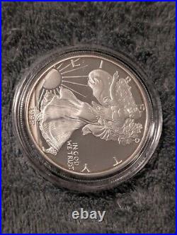 1992 S American Eagle Silver Proof Dollar Coin $1 US PROOF with Box