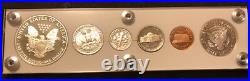 1992 Silver US Mint Proof Set With Silver Eagle Display Box