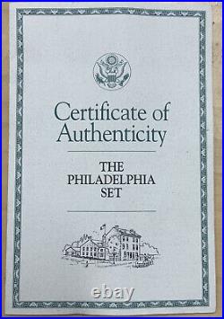 1993 5-Coin Proof Gold & Silver Philadelphia Set (withBox & COA)