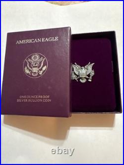 1993 American Proof Silver Eagle BU with Box & COA Original US Mint Packaging
