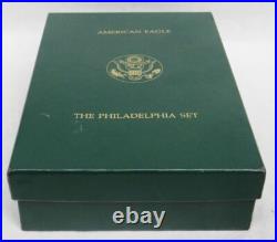 1993 P Philadelphia 5 Coin Gold & Silver Proof Set Box Coa Ogp