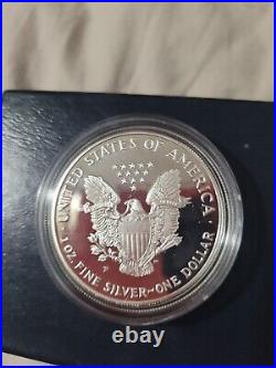 1993-P Proof American Silver Eagle with Box & COA