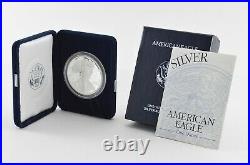 1994 American Silver Eagle Proof 1 Oz. Silver Bullion Velvet Box & COA KEY