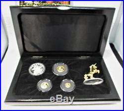 1994 China Unicorn Gold & Silver Proof Coin Collection Boxed Ltd. Edition AC652