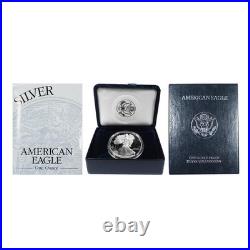 1994-P $1 1-oz Proof American Silver Eagle Box, OGP, &COA