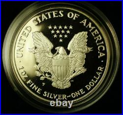 1994 P $1 Silver Dollar American Eagle Proof Coin Box Original Mint Issue Box