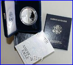 1994 P American Eagle Silver Proof Dollar Coin $1 US PROOF withBox & COA