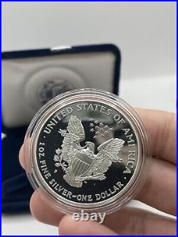 1994 -P American Eagle Silver Proof Dollar No BOX + COA