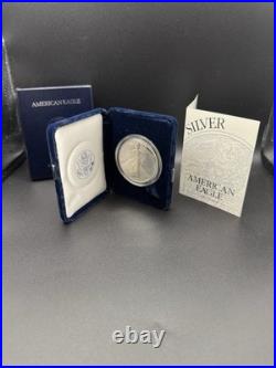 1994 P American Proof Silver Eagle $1 one Dollar coin With BOX and COA