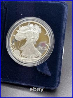 1994 P American Proof Silver Eagle $1 one Dollar coin With BOX and COA