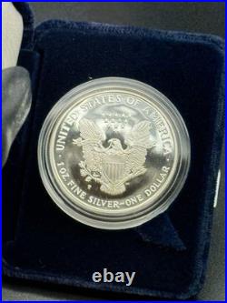 1994 P American Proof Silver Eagle $1 one Dollar coin With BOX and COA
