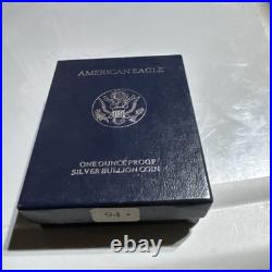 1994-P American Silver Eagle PROOF 1 Oz Silver Coin & Box & COA