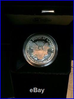 1994 P American Silver Eagle Proof 1 Oz. 999 Silver Coin WithBox & COA No Reserve