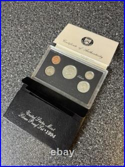 1994 U. S. Mint Uncirculated Silver Proof Set with Box & COA