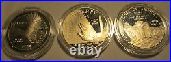 1994 U. S. Veterans Commemorative Silver 3 Pc Proof U. S. Mint with Box & COA
