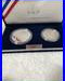 1994 World Cup Soccer Commemorative Two-Coin 90% Silver Proof Set Box & COA