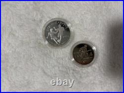 1994 World Cup Soccer Commemorative Two-Coin 90% Silver Proof Set Box & COA