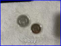 1994 World Cup Soccer Commemorative Two-Coin 90% Silver Proof Set Box & COA