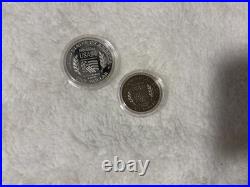 1994 World Cup Soccer Commemorative Two-Coin 90% Silver Proof Set Box & COA