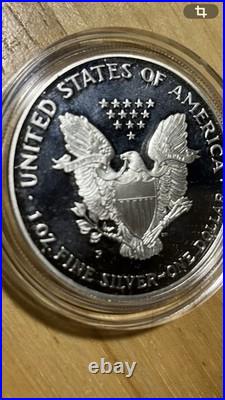 1995 $1 Proof American Silver Eagle with Box & COA