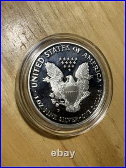1995 $1 Proof American Silver Eagle with Box & COA