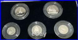 1995 Bermuda Sterling Silver Proof Set. Boxed, COA. Gorgeous Condition