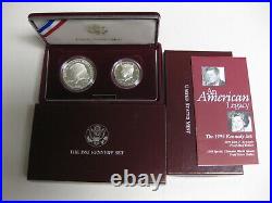 1995 Special Olympic Commemorative 2pc Kennedy Proof Set with Box & COA