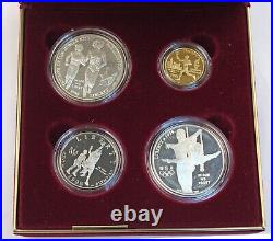 1995 United States Olympic 4 Coin Silver & Gold Proof With Box & COA Set 1995 United States Olympic 4 Coin Silver & Gold Proof With Box & COA Set