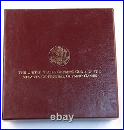 1995 United States Olympic 4 Coin Silver & Gold Proof With Box & COA Set 1995 United States Olympic 4 Coin Silver & Gold Proof With Box & COA Set