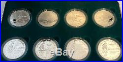 1996 Atlanta Olympic 8 Coin Proof Silver Dollar Set with US Mint Box + COA