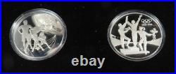 1996 Olympic Centennial 5 Country Sterling Silver Proof Coin Set WithCase & Box